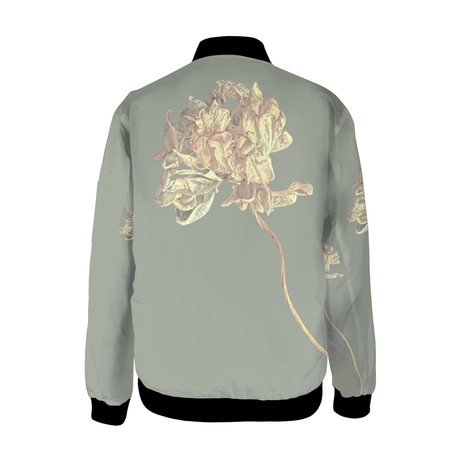 Single Tulip Sage Tall Ladies Bomber Jacket