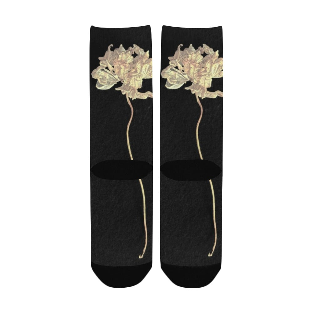 Single Tulip Drama Women's Custom Socks