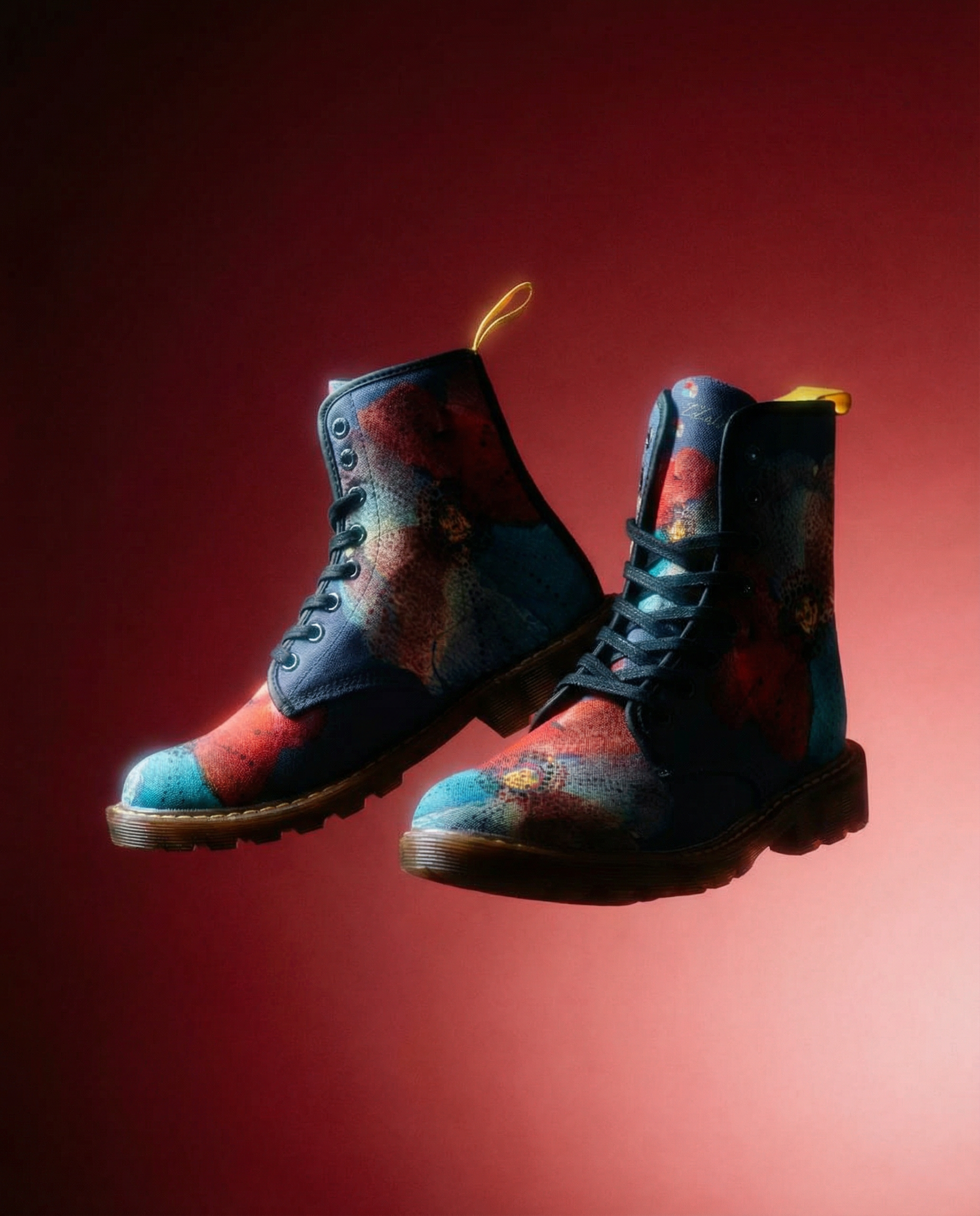 ZoZo Grand Fleur Ocean Nylon Canvas Boots For Women Model 1203H