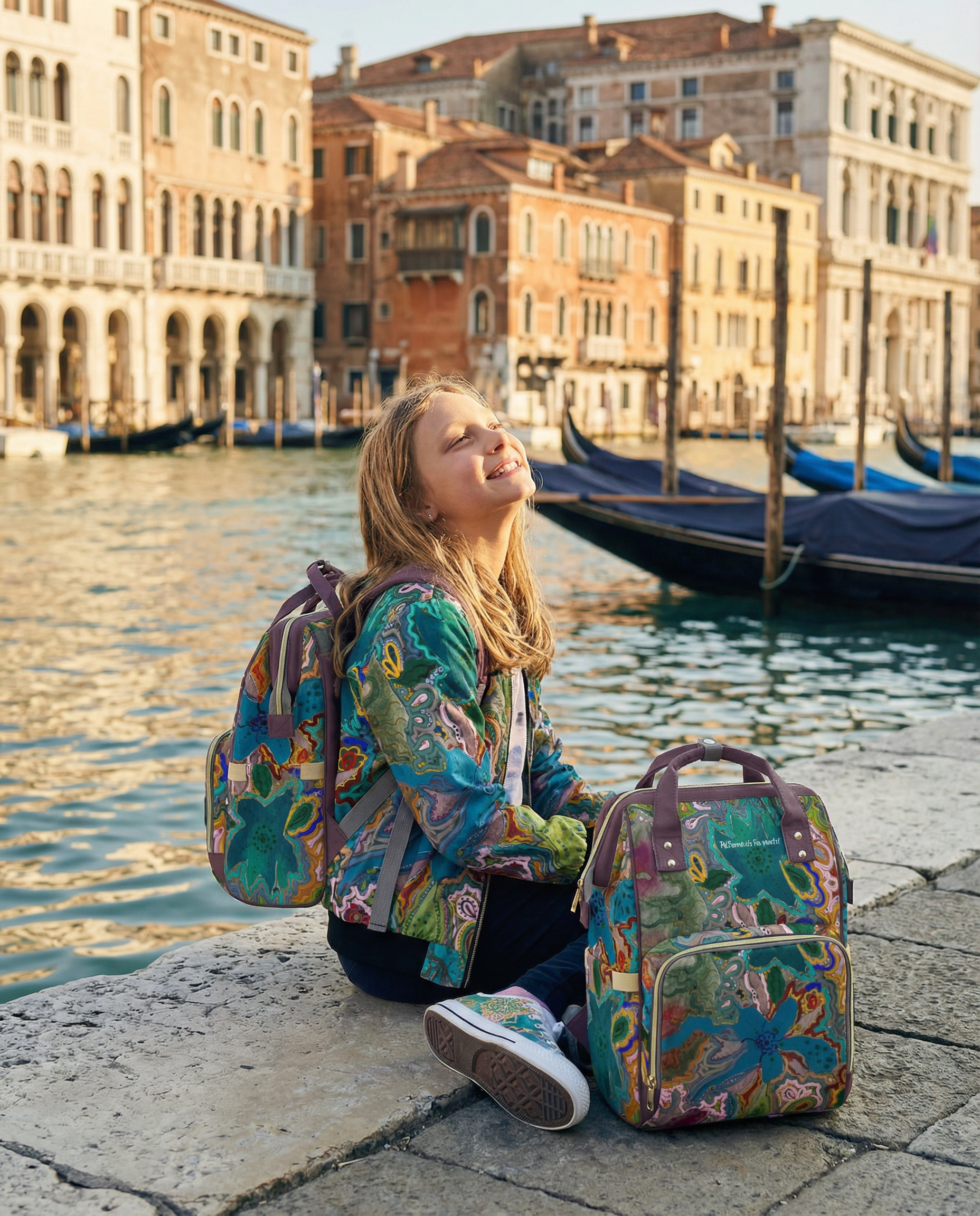 ZoZoLana Sand Multi-Function Backpack
