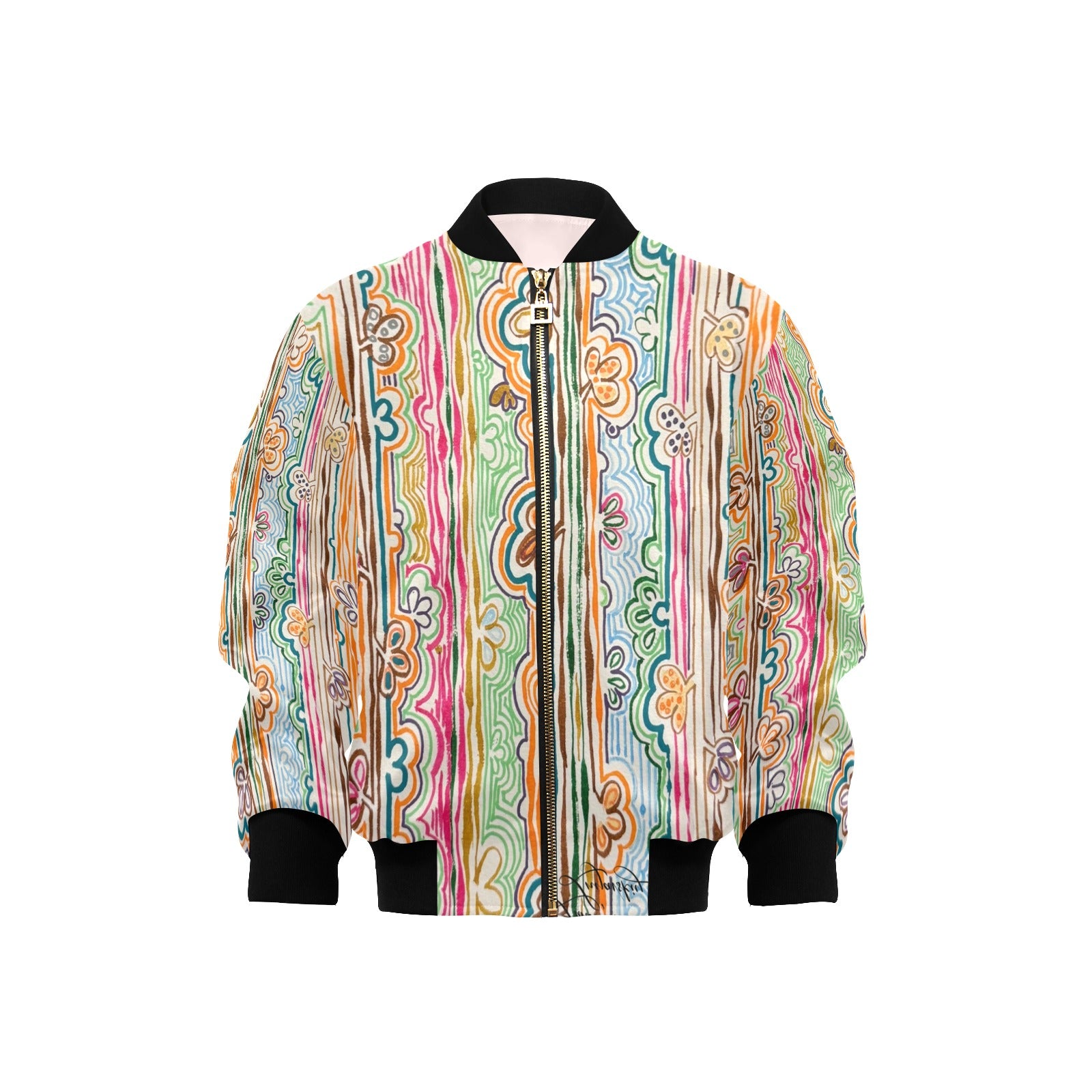 Spring Fever Kids' lined My City Bomber Jacket with Pockets