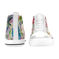 Flower Bunch White Women's Classic High Top Canvas Shoes