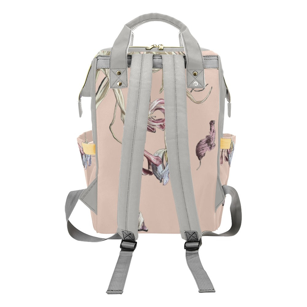 Tulip Drama Transcendent Pink Multi-Function Diaper Backpack