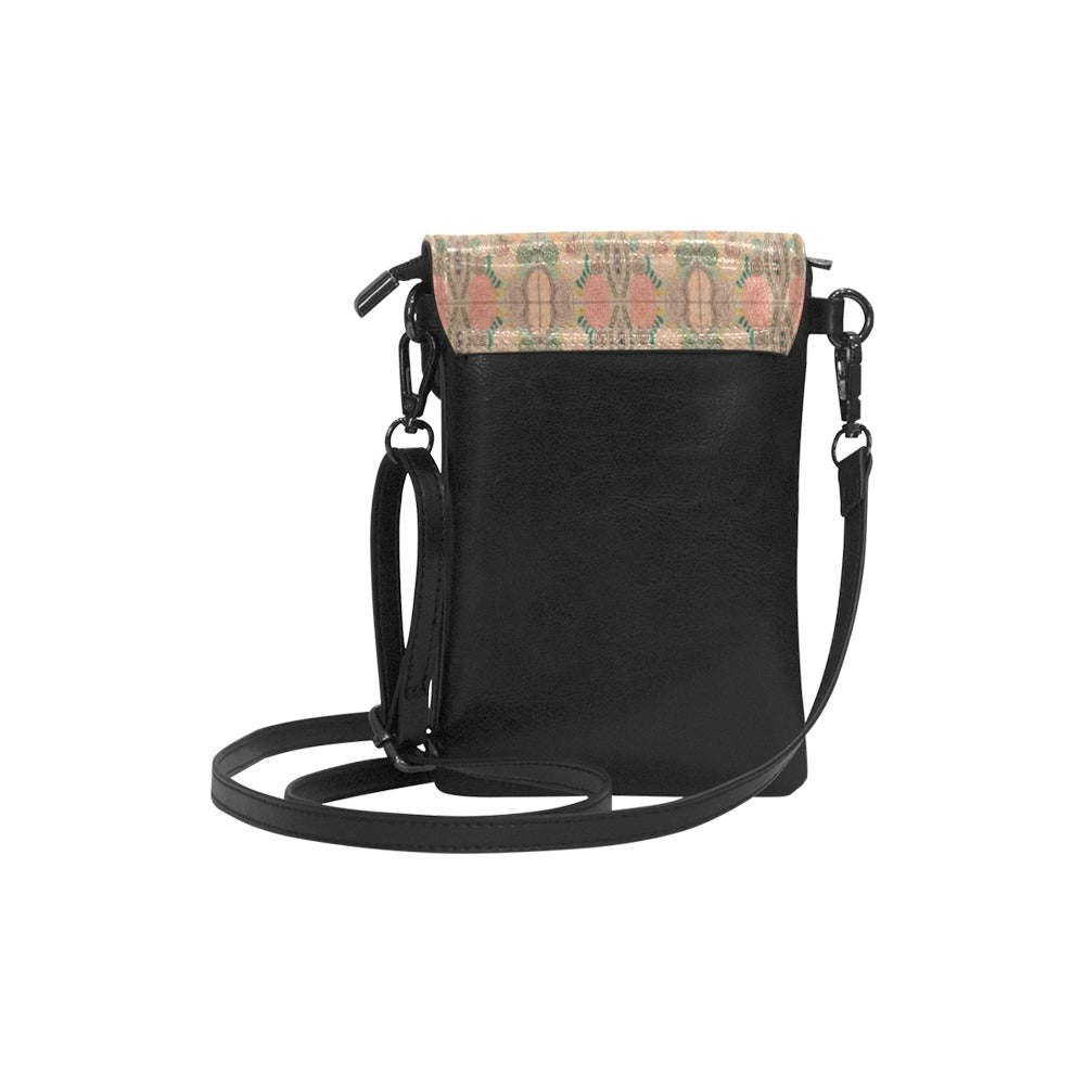 Venetian Blossom Chocolate Small Cell Phone Purse