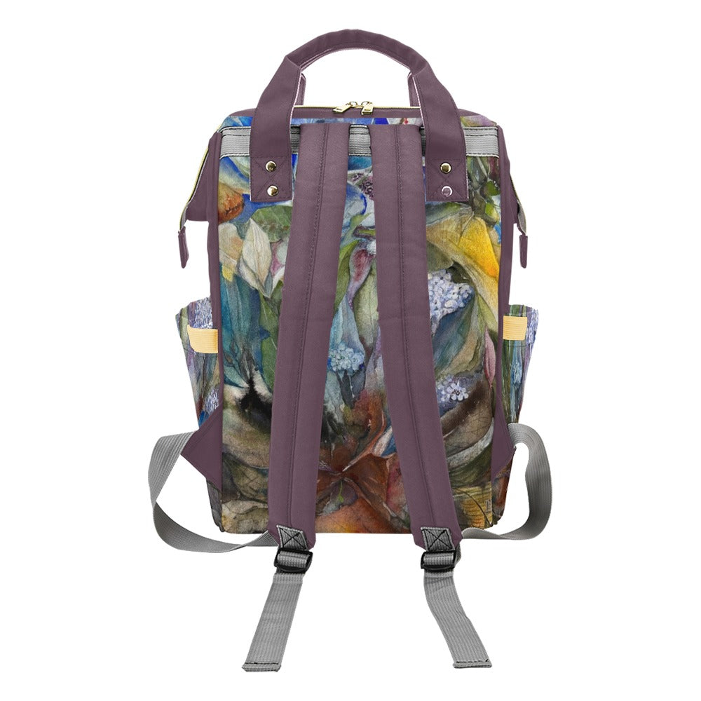Twilight Flora Multi-Function Backpack/Diaper Bag