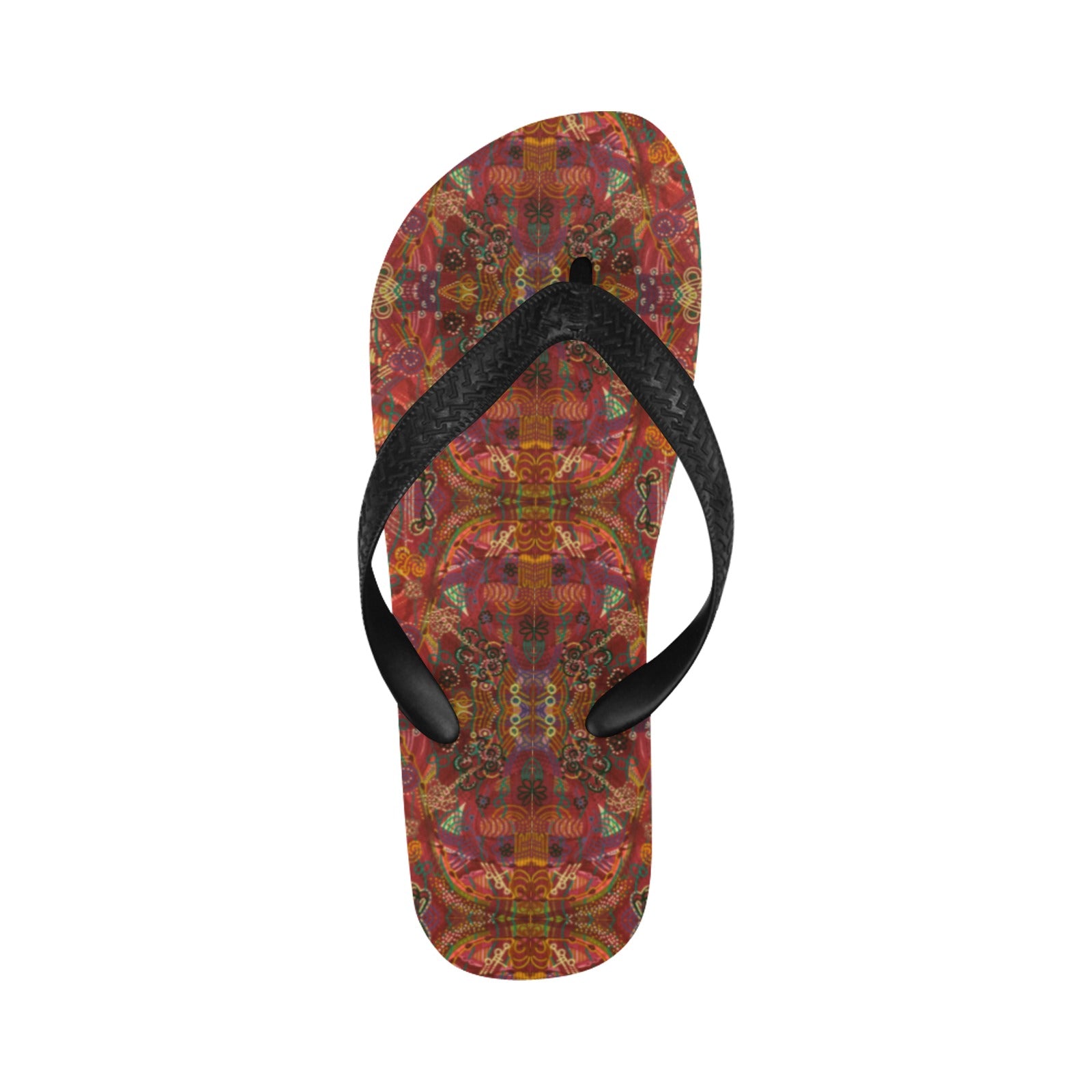 Purple Swirls Flip Flops
