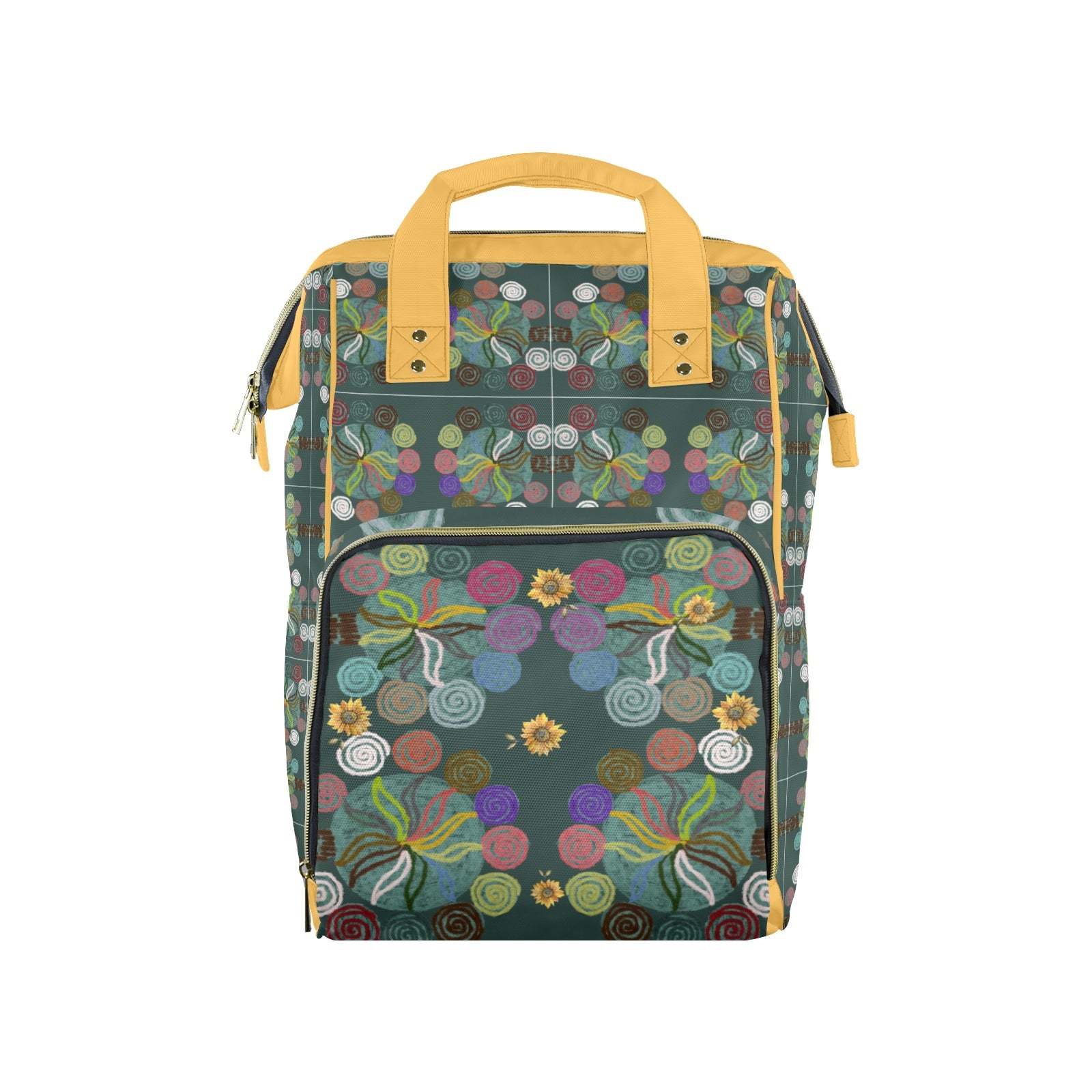 Magic Trees Gold Multi-Function Travel Diaper Bag-Large