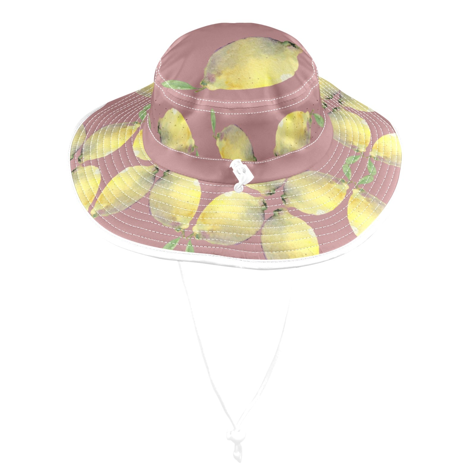 Lemon Mocha Wide Brim Bucket Hat