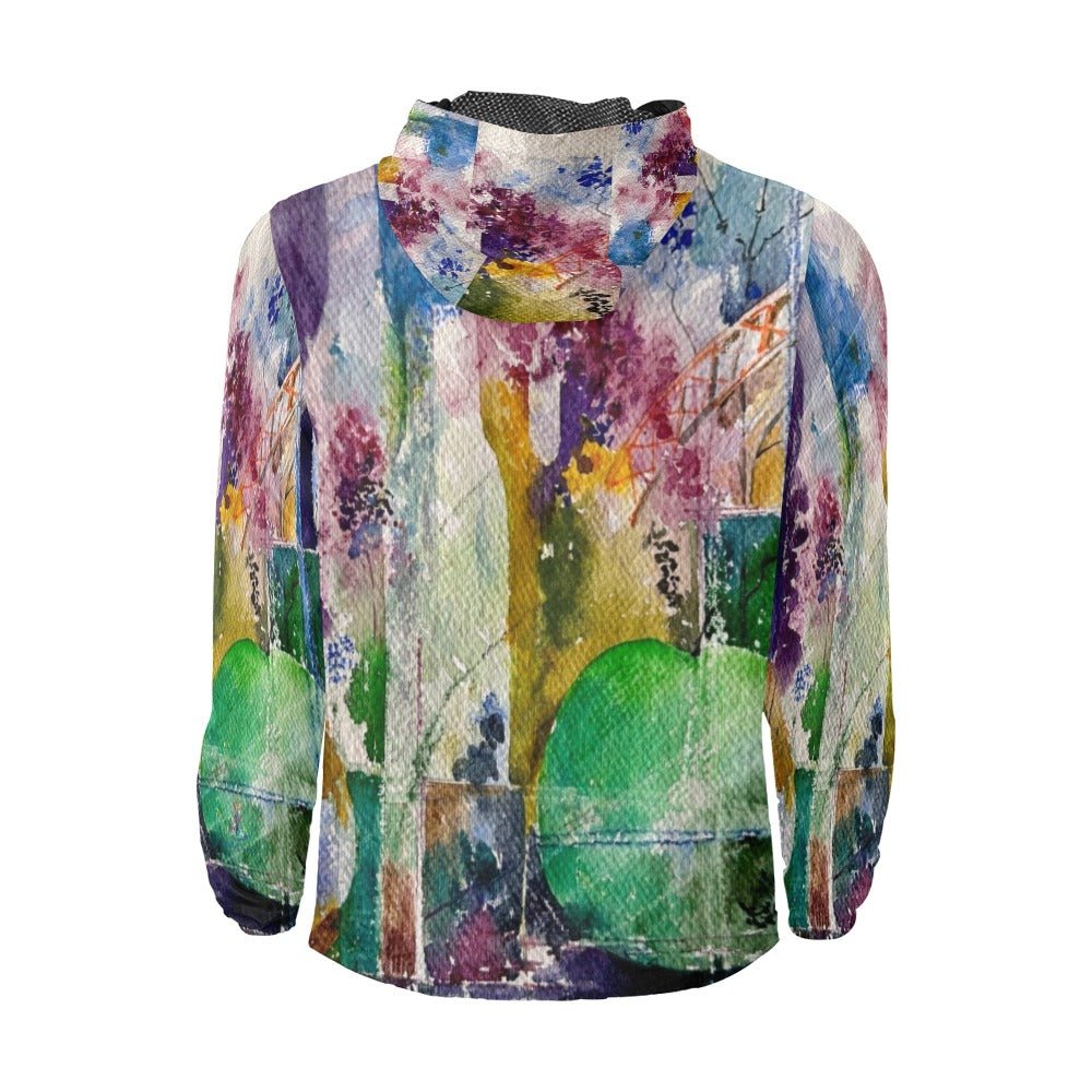 Abstract Bridge Unisex Windbreaker - Lana Art Sweden