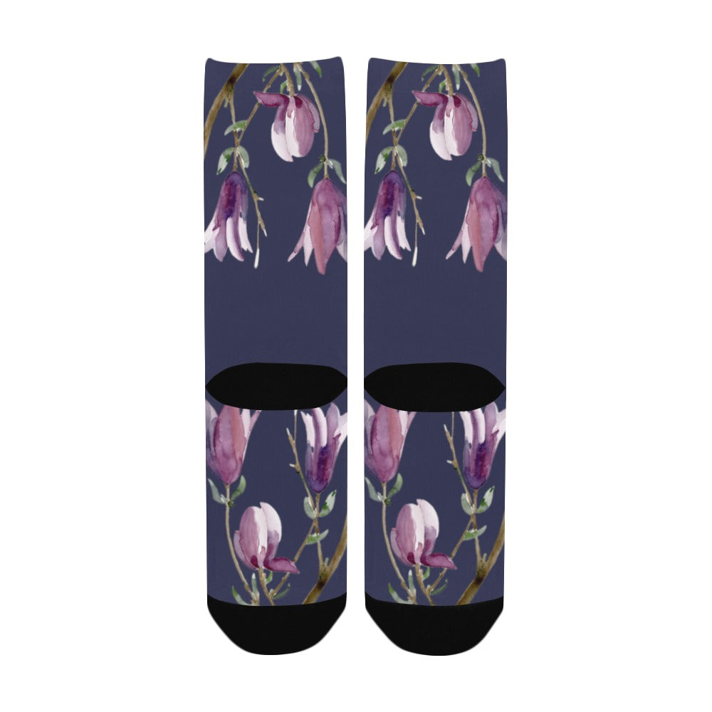 Magnolia Dusk Women's Custom Socks