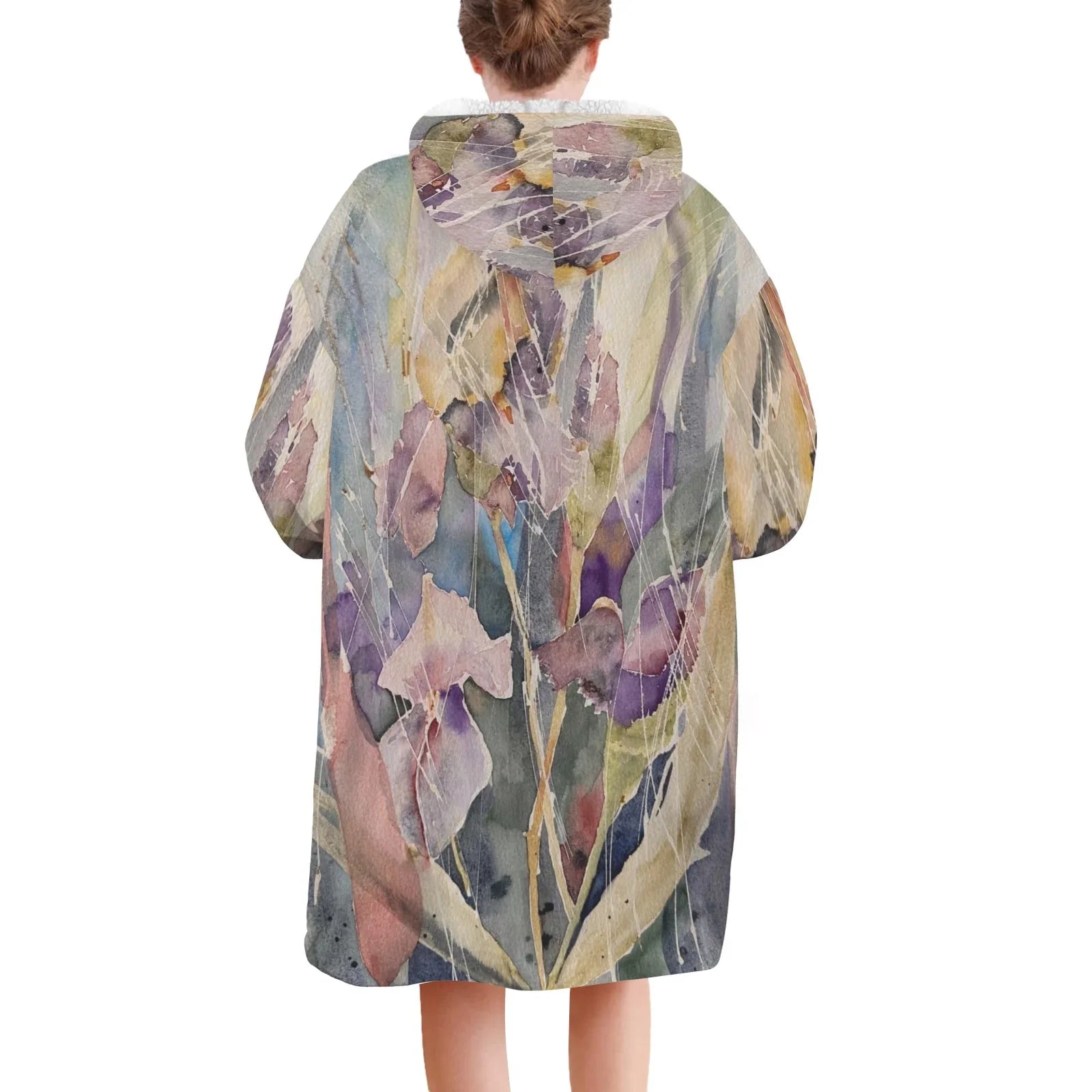 Winter Iris Decken-Hoodie für Damen