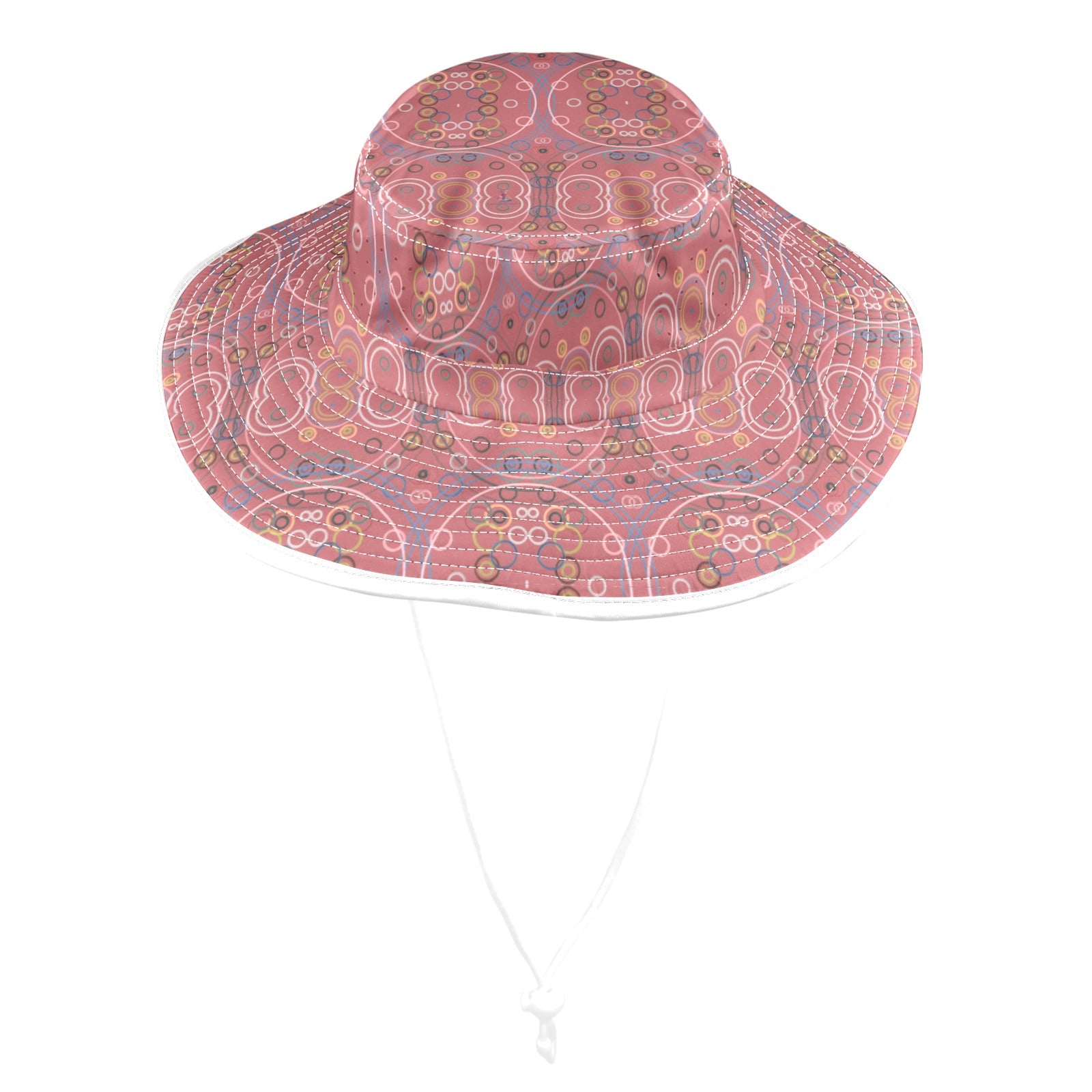 Old Rose Circus Small Wide Brim Bucket Hat