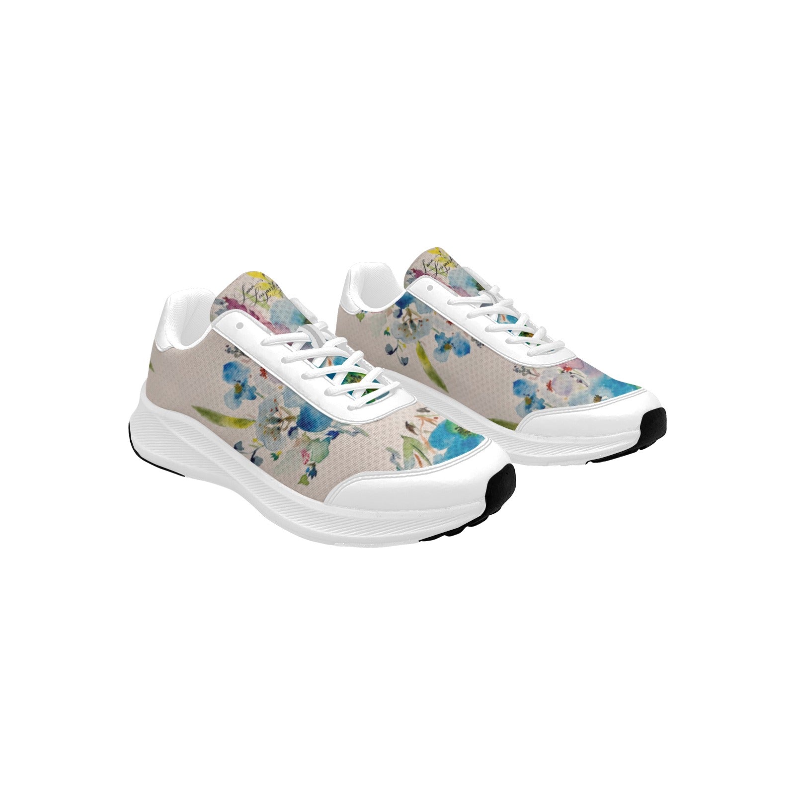 Blue Poppies large Women's Mudguard Running Shoes
