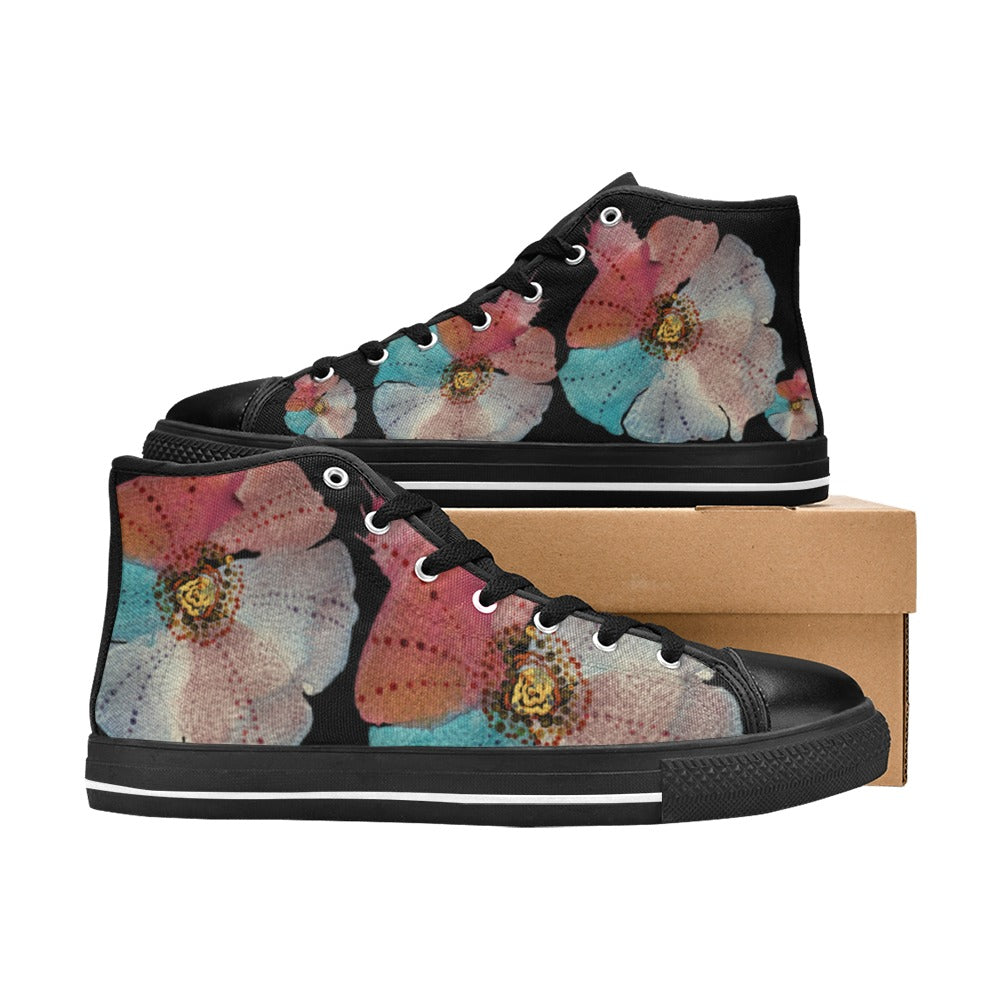 Grand Fleur ZoZo High Top Canvas Shoes for Kids
