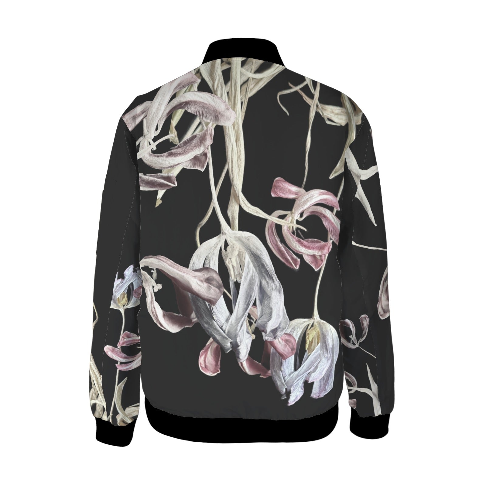 Four Tulips Drama Tall Ladies Bomber Jacket