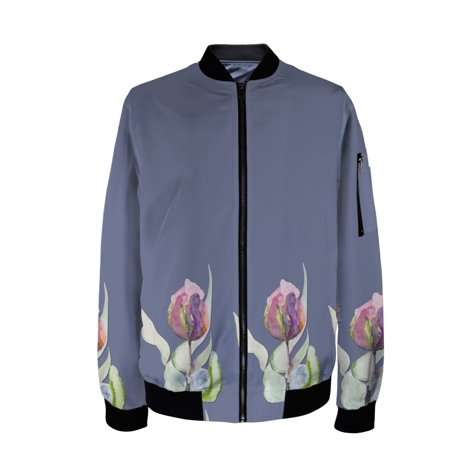 Tulips Future Dusk Tall Ladies Bomber Jacket