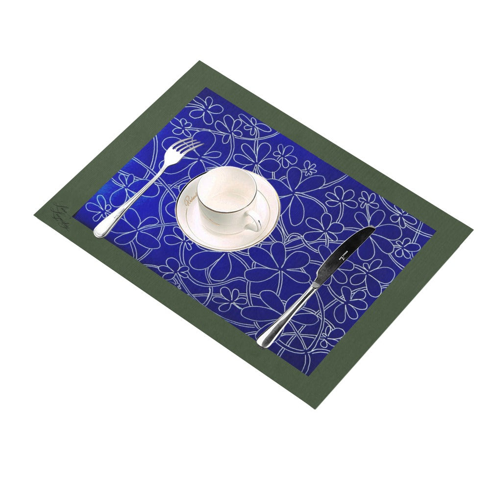 Infinity Bloom Forest Green Placemat 14’’ x 19’’ (Set of 4)