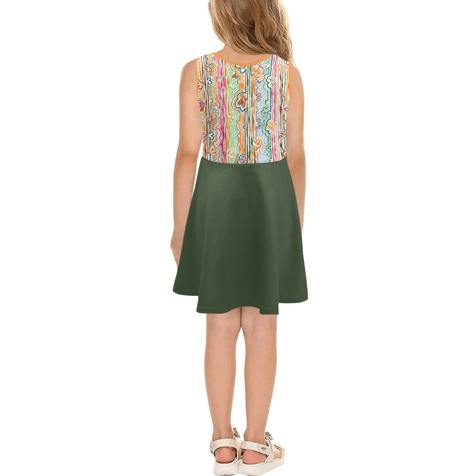 Spring Fever Mozaik Girls' Sleeveless Sundress
