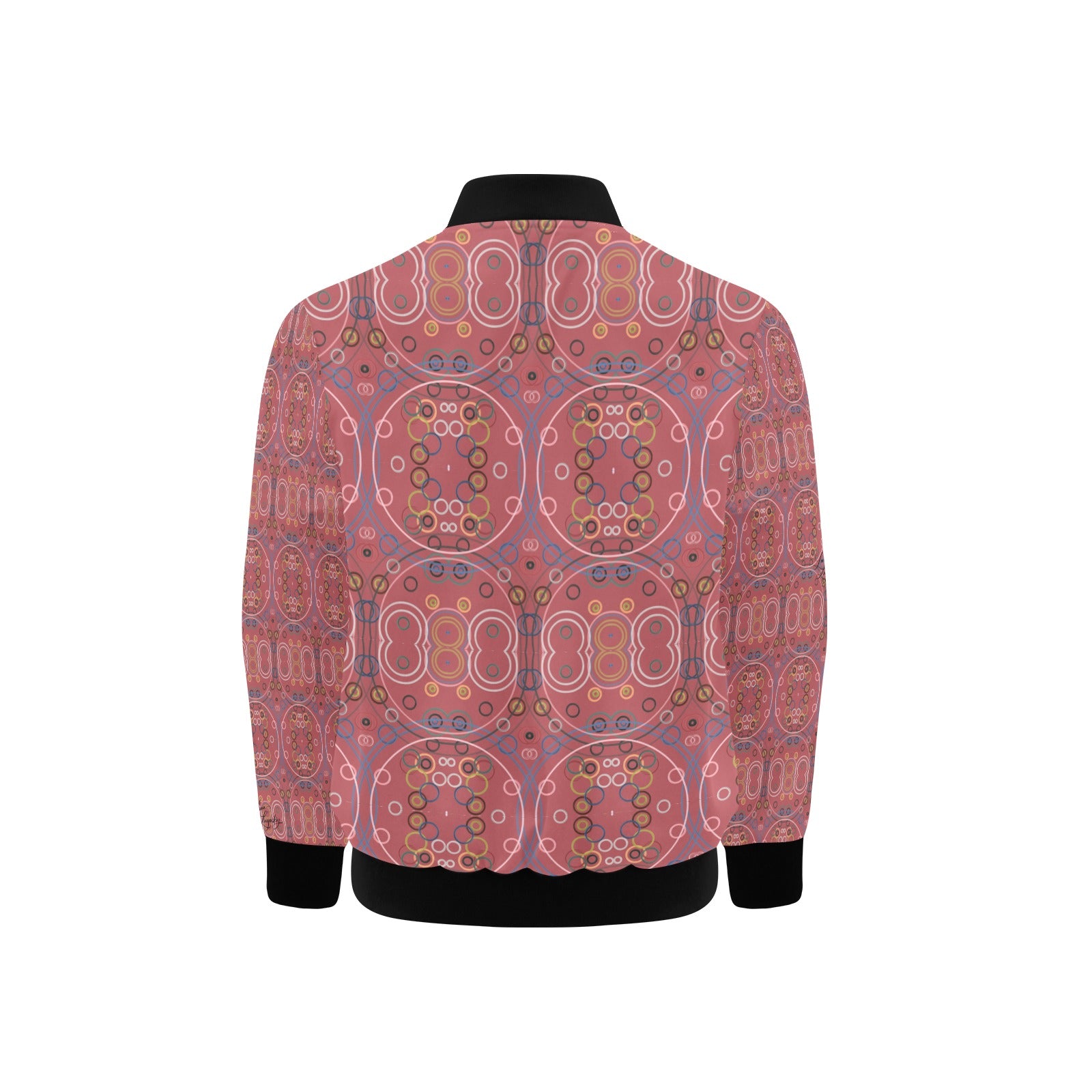 Old Rose Circus Kids' Bomber Jacket with Pockets (Model H40)