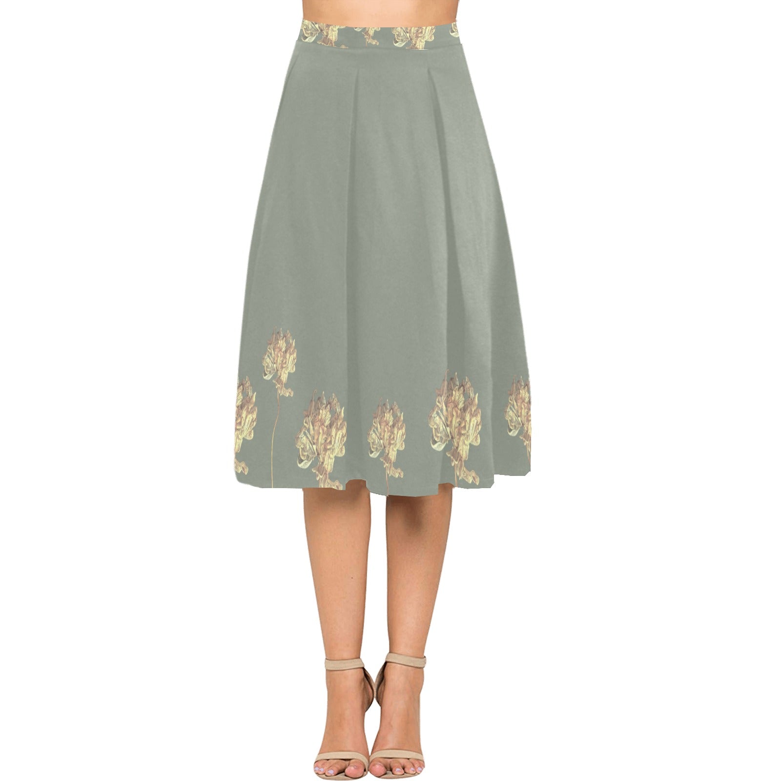 Single Tulip Moon Beam 2 Mnemosyne Women's Crepe Skirt