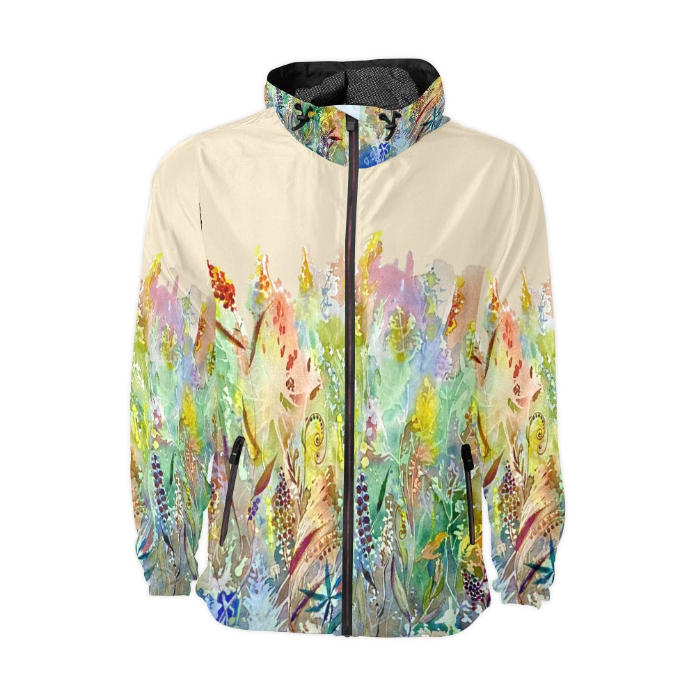 Blooming Melody Whole Wheat Unisex Windbreaker