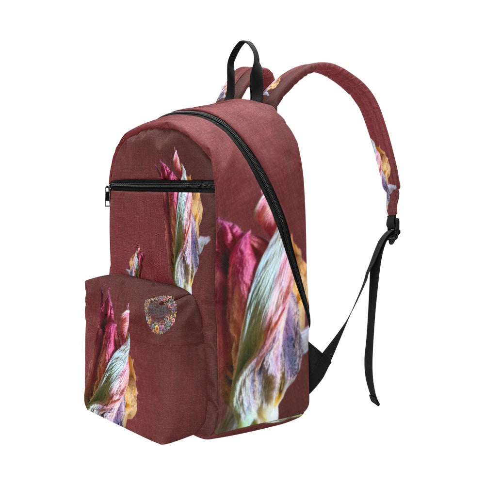 Twilight Tulip Large Capacity Travel Backpack