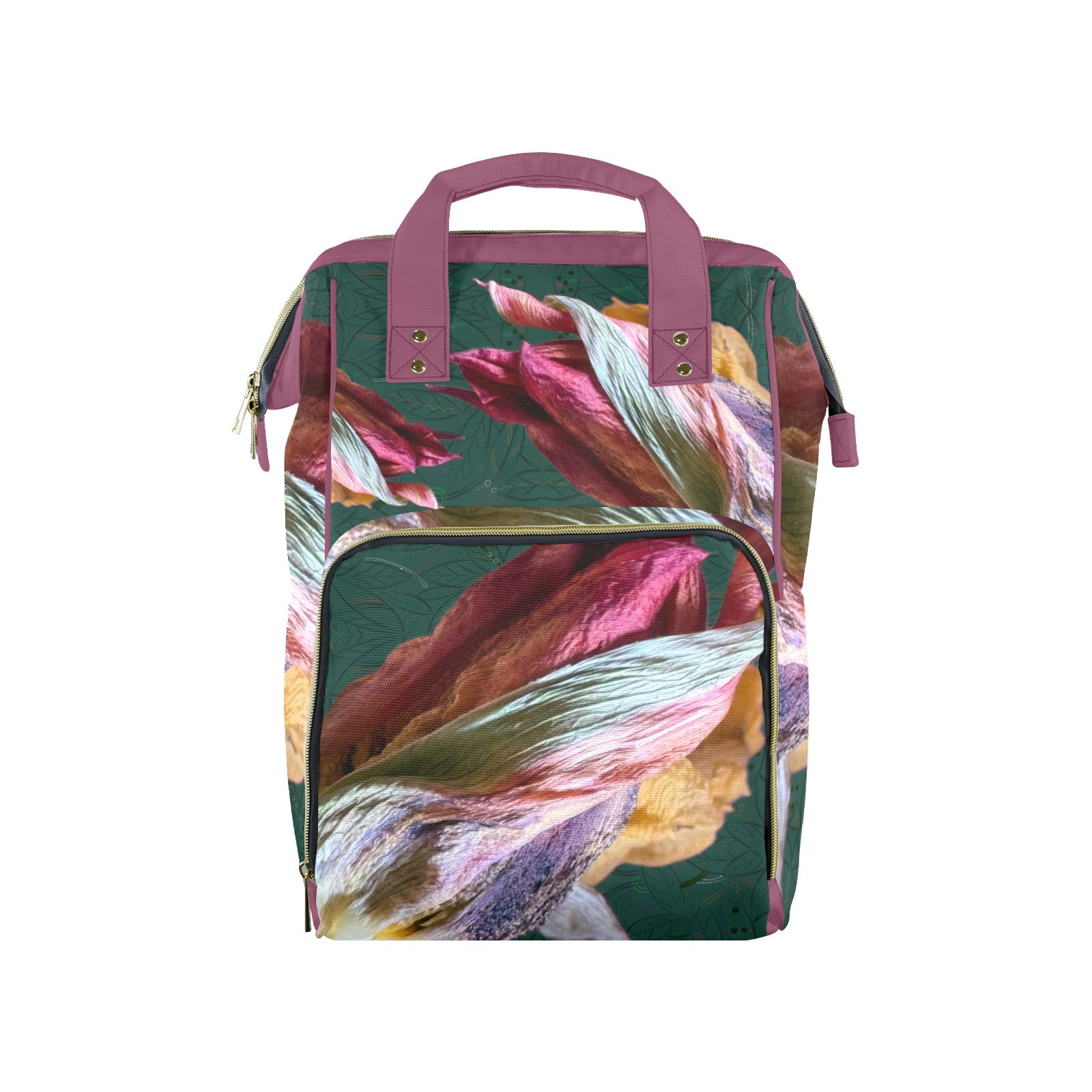 Red Tulip Twist Multi-Function Travel Diaper Bag-Large