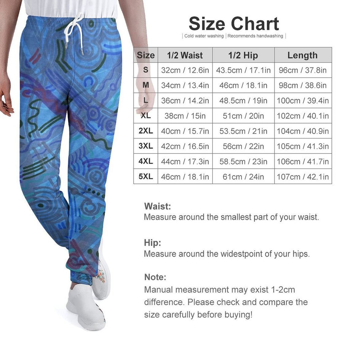 Men's Blue Ice Sweatpants