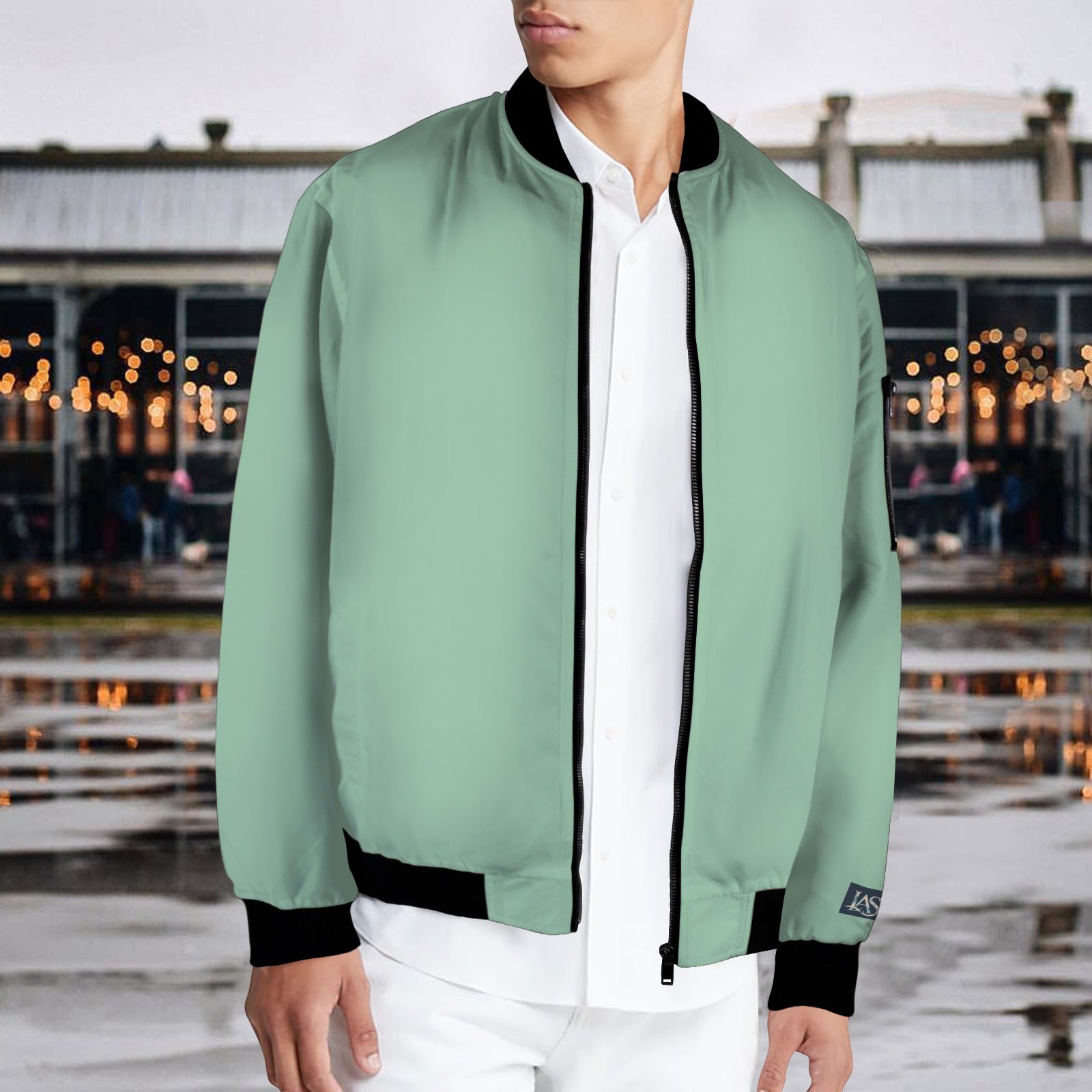 Sage Light Men's Bomber Jacket