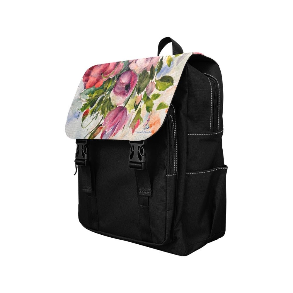 Big Blooms Casual Shoulders Backpack - Lana Art Sweden