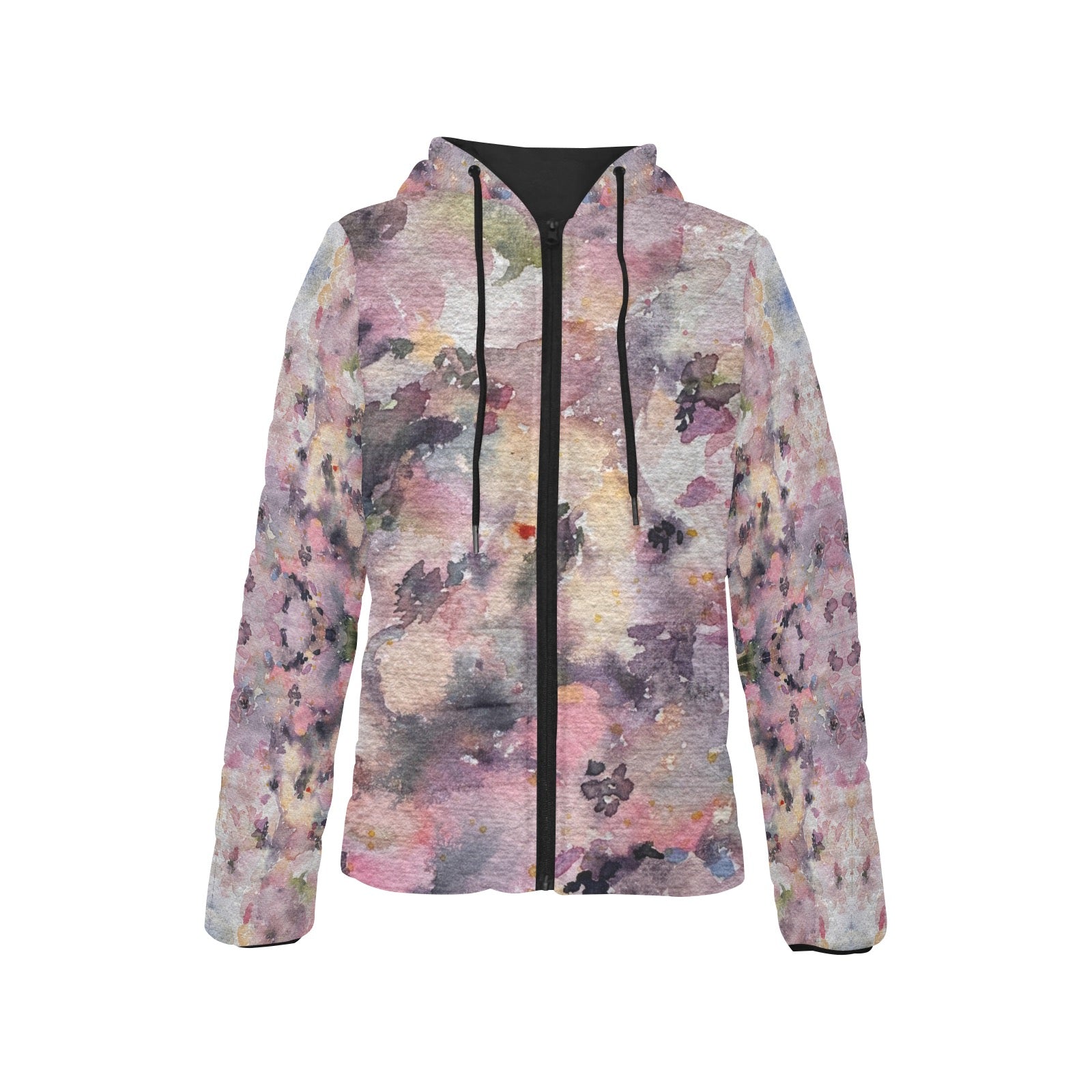 Blooming Lawn Women's Padded Hooded Puffer Jacket - Lana Art Sweden