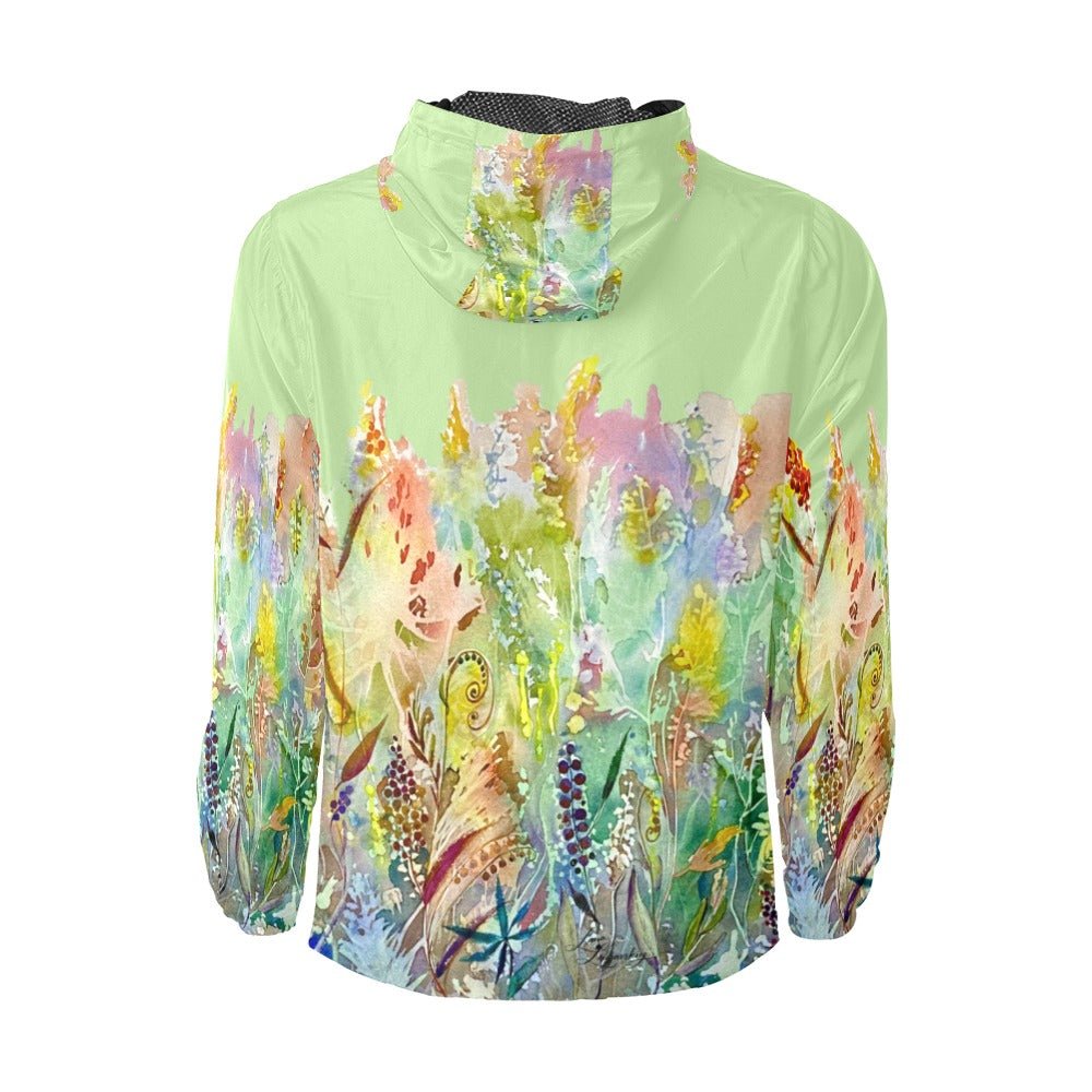 Blooming Melody Mint Unisex Windbreaker - Lana Art Sweden