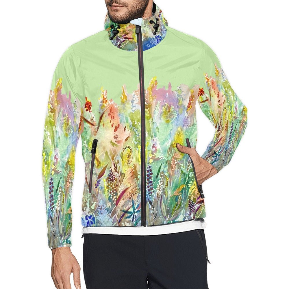 Blooming Melody Mint Unisex Windbreaker - Lana Art Sweden