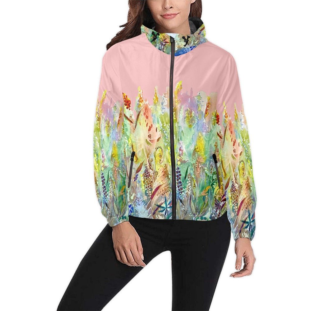 Blooming Melody Orchid Unisex Windbreaker - Lana Art Sweden