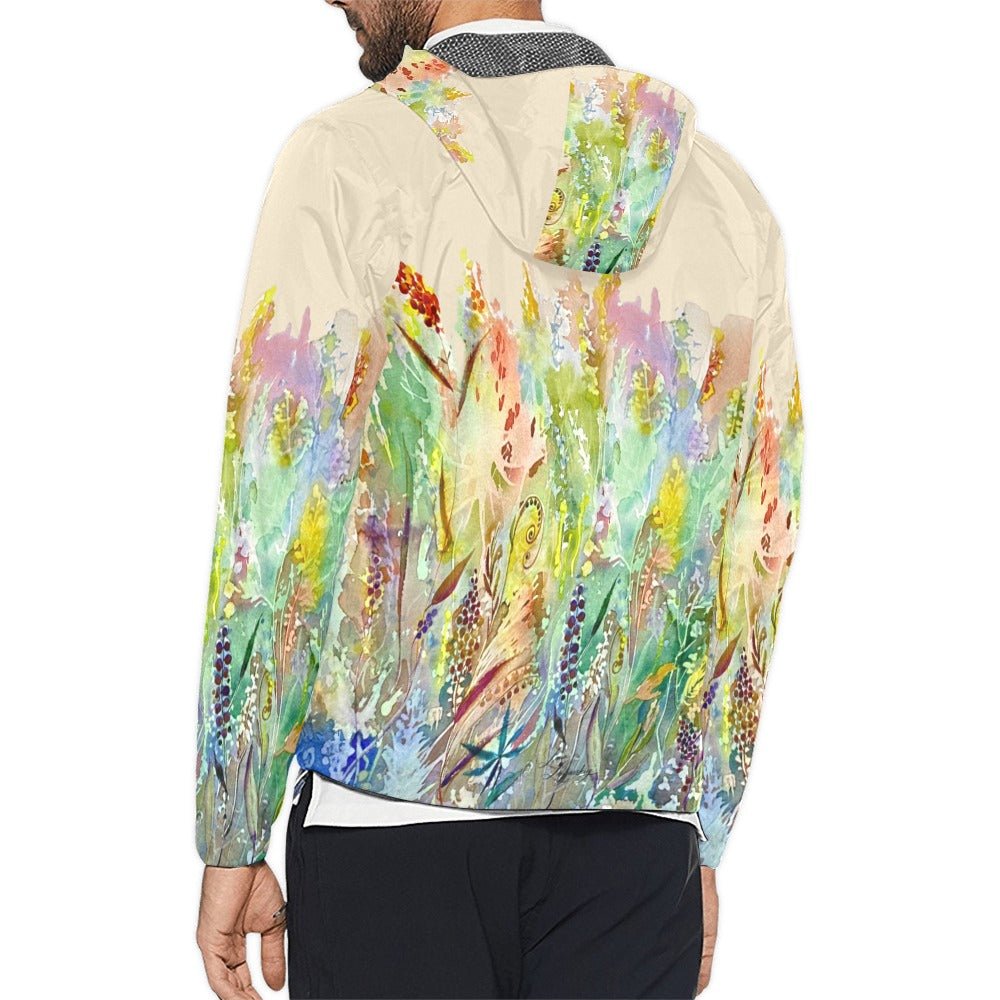 Blooming Melody Whole Wheat Unisex Windbreaker - Lana Art Sweden
