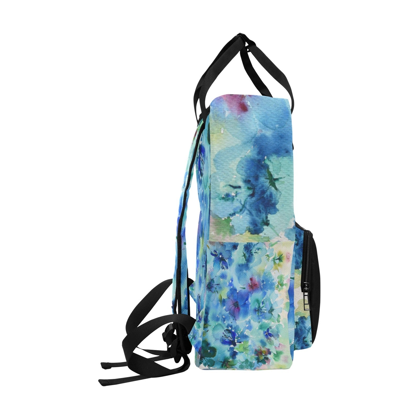 Blue Hibiscus Twin Handle Backpack - Lana Art Sweden