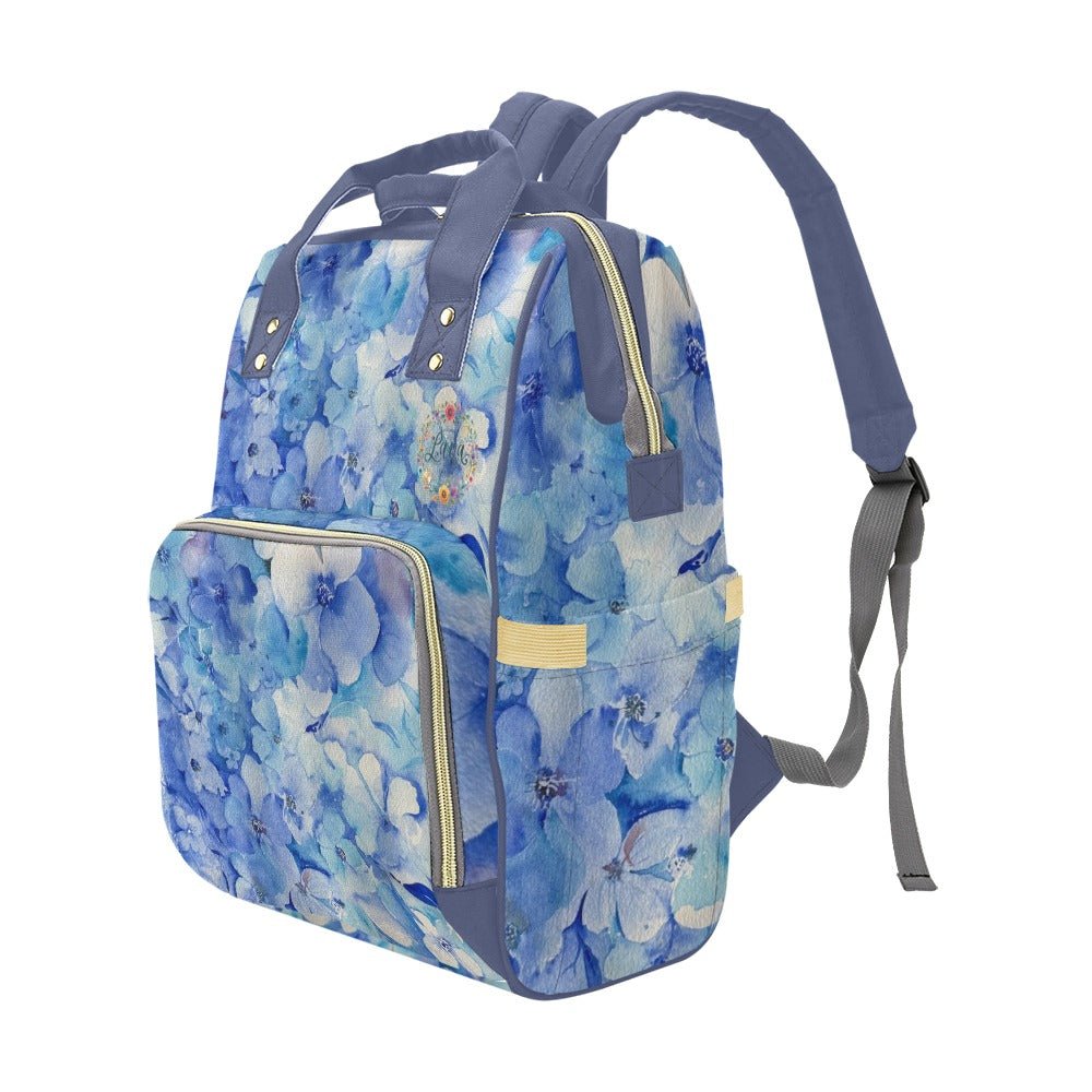 Blue Lawn Thunder Multi - Function Diaper Backpack/Diaper Bag - Lana Art Sweden