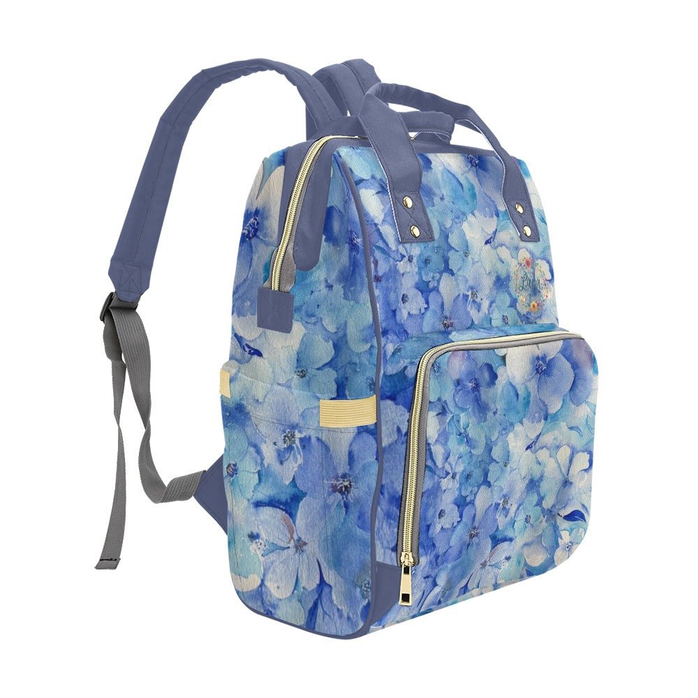 Blue Lawn Thunder Multi - Function Diaper Backpack/Diaper Bag - Lana Art Sweden