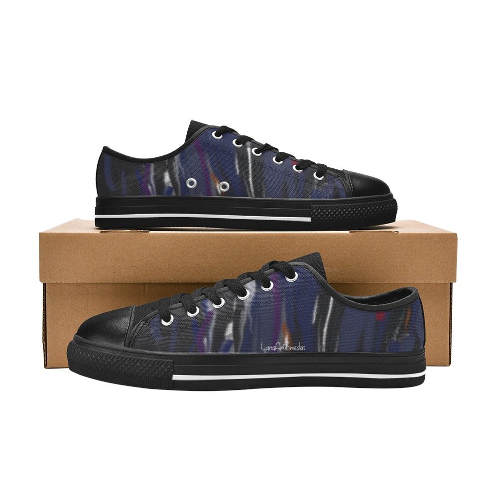 Blue Music Men's Classic Canvas Shoes - Lana Art Sweden
