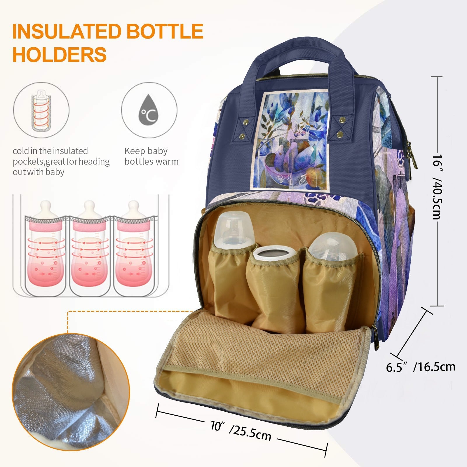 Blue Pears Multifunction Bag/Backpack - Lana Art Sweden