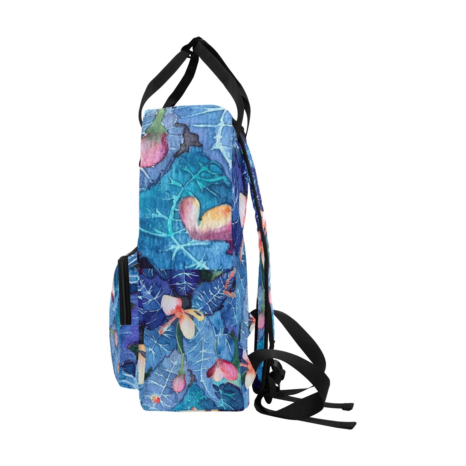 Blue Thorns Twin Handle Backpack - Lana Art Sweden