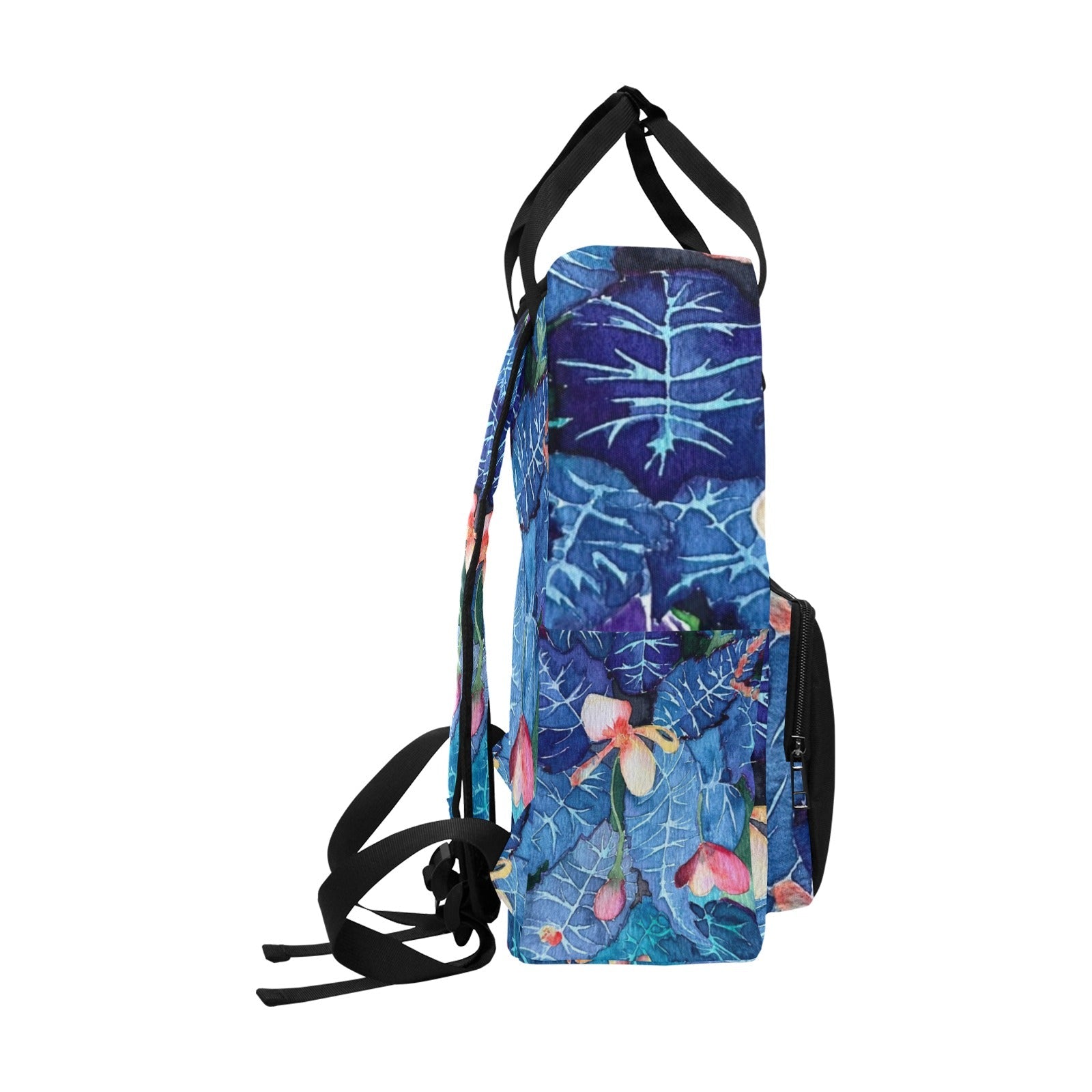 Blue Thorns Twin Handle Backpack - Lana Art Sweden