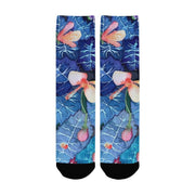 Blue Thorns Women's Custom Socks - Lana Art Sweden