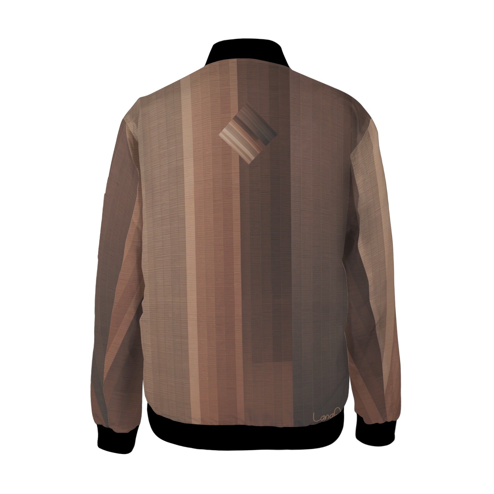 Brown Sophistication Bomber Jacket - Lana Art Sweden