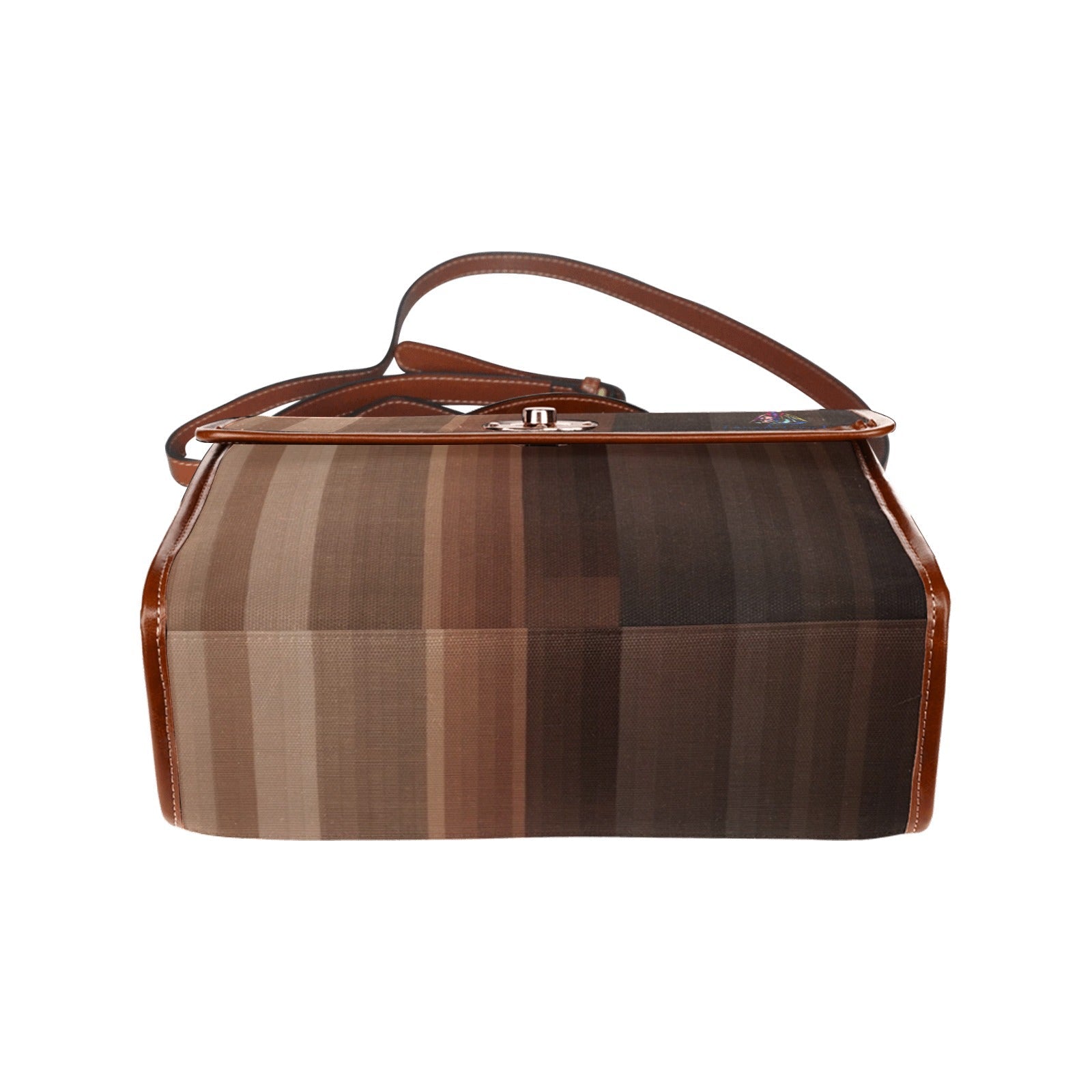 Brown Sophistication Waterproof Shoulder Strap Canvas Bag - Lana Art Sweden