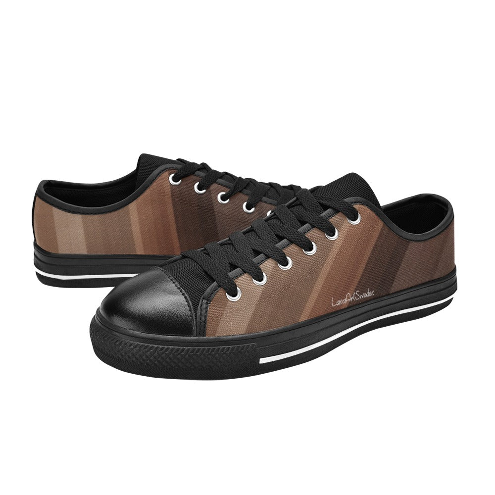 Brown Swatch Men's Classic Canvas Shoes - Lana Art Sweden