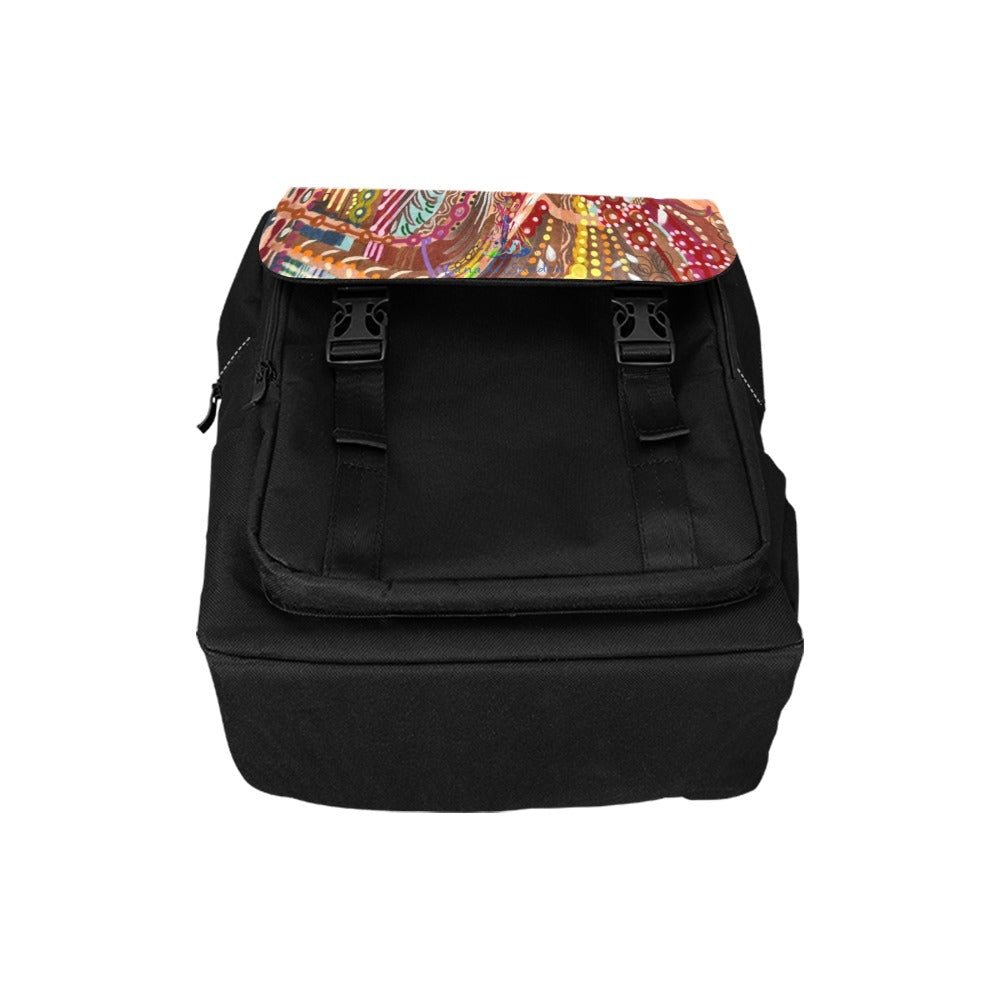 Brown Swirls Casual Backpack - Lana Art Sweden