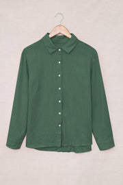 Button Up Long Sleeve Shirt - Lana Art Sweden