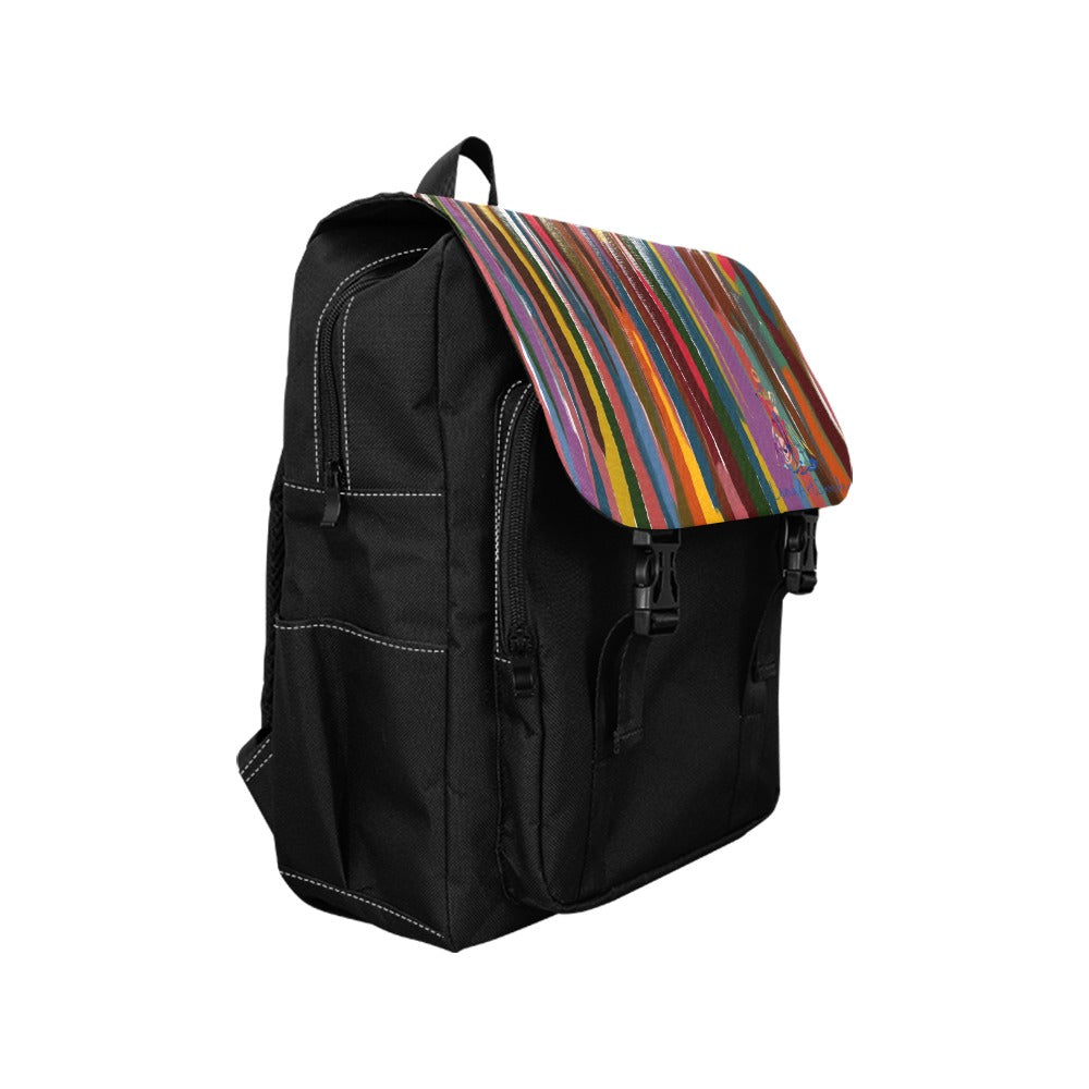 Lässiger Rucksack mit Power-Streifen 