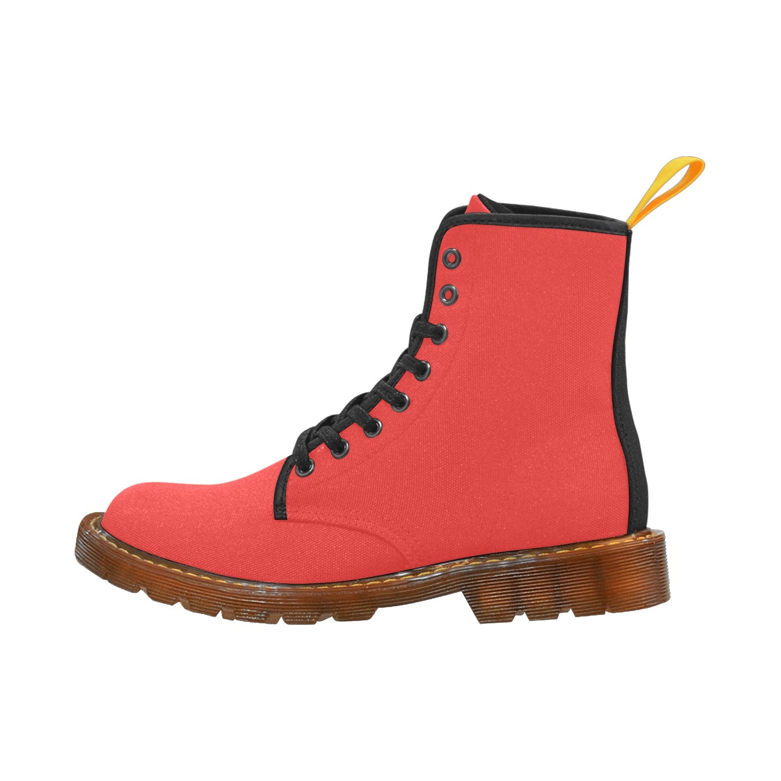 Poppy Red Custom Canvas Boots For Women Model 1203H